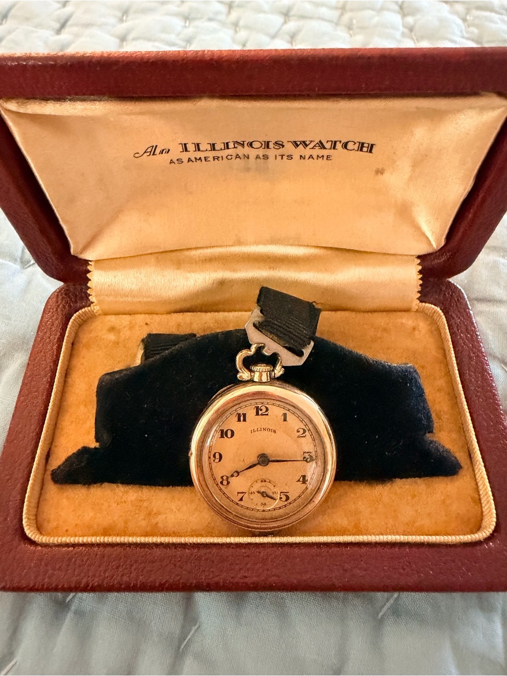 Illinois Watch Co. Vintage Pocket Watch - Gold filled